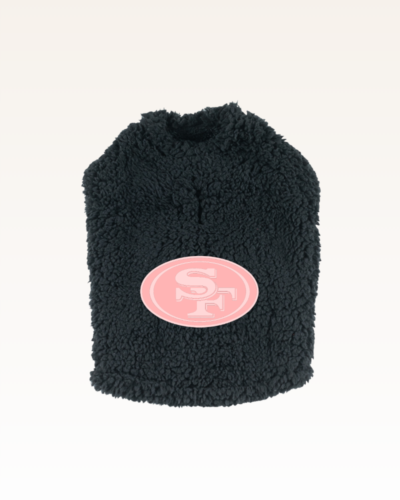 San Francisco 49ers Pink Logo Sherpa Pet Jacket