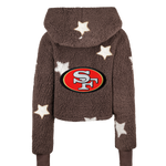 San Franciso 49ers Cropped Sherpa Lounger Jacket