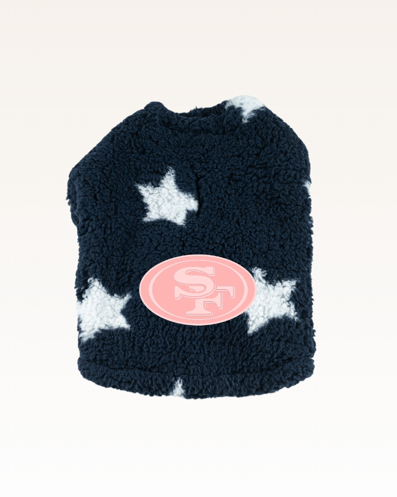 San Francisco 49ers Pink Logo Sherpa Pet Jacket