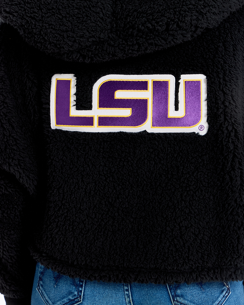 Louisiana State University Cropped Sherpa Lounger Jacket