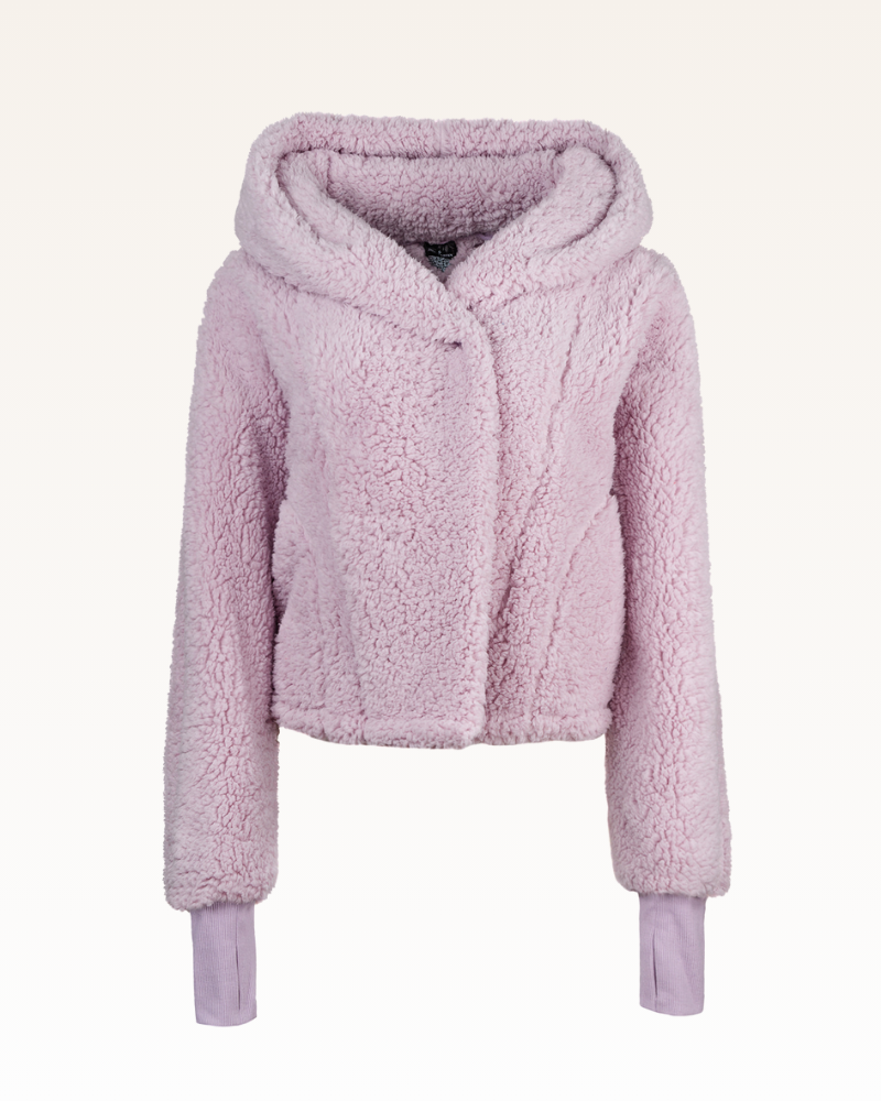 Classic Cropped Sherpa Lounger Jacket
