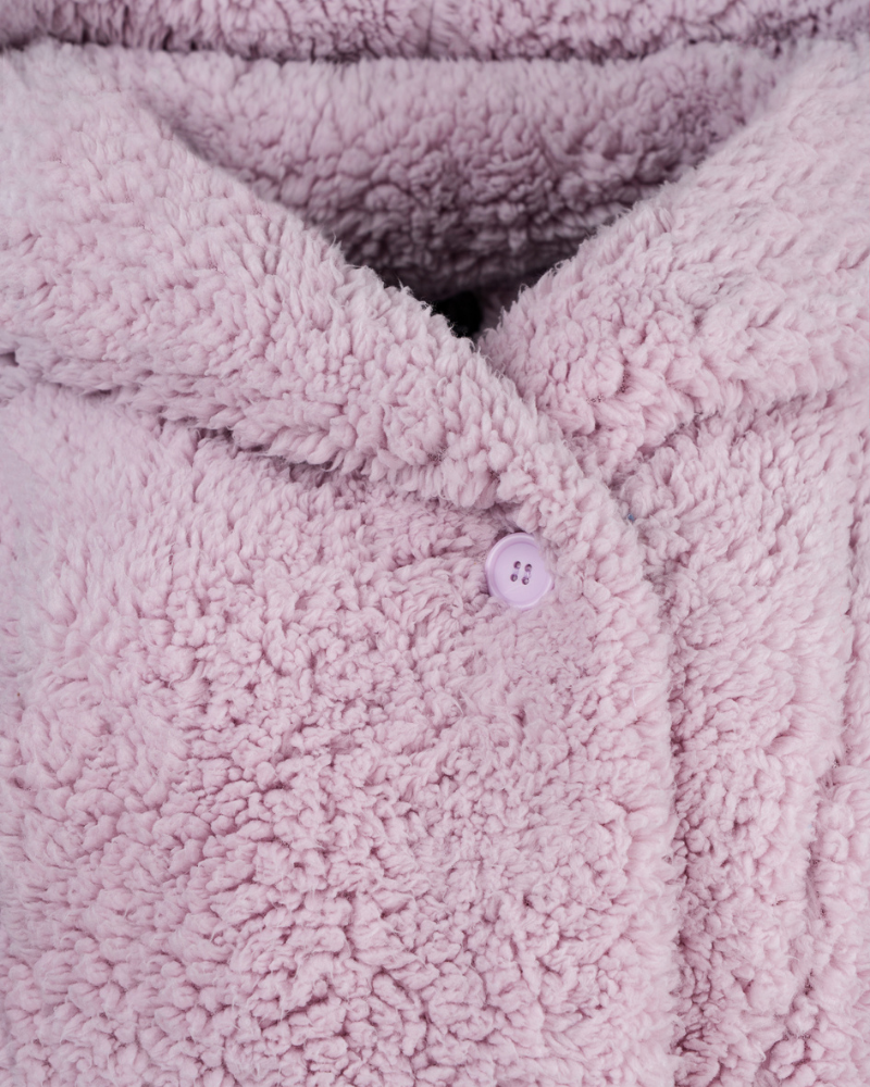Classic Cropped Sherpa Lounger Jacket
