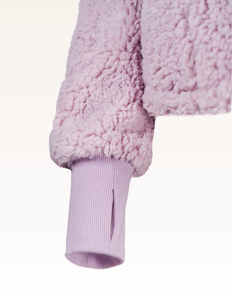 Classic Cropped Sherpa Lounger Jacket