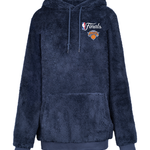 New York Knicks 2026 NBA Finals Unisex Blanket Hoodie - Navy