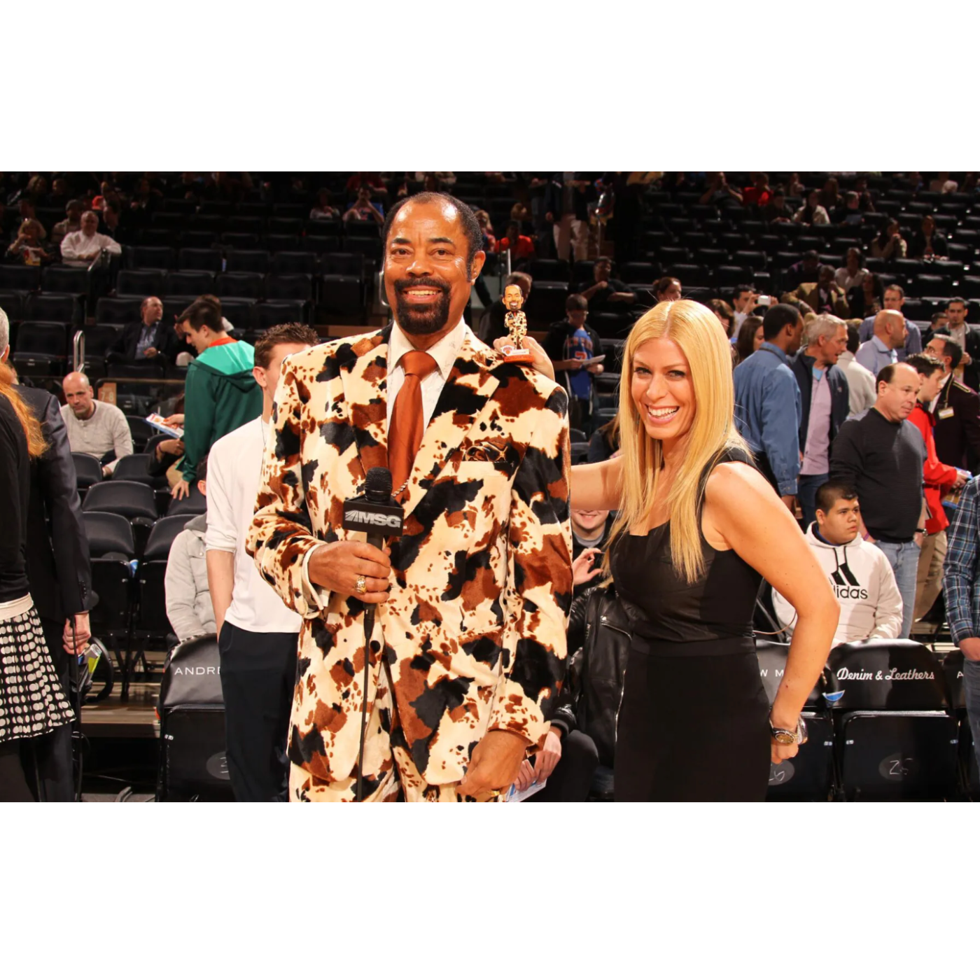 jill martin and clyde at madison square garden