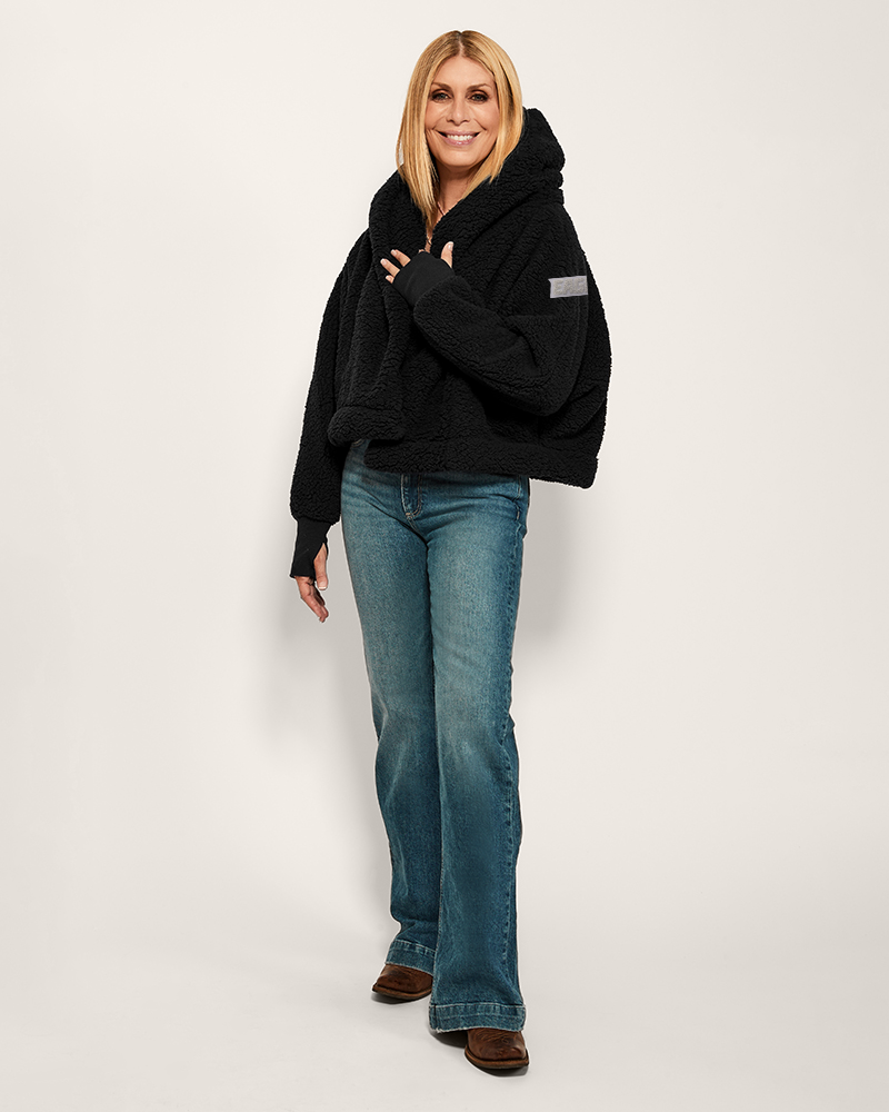 Philadelphia Eagles Remix Logo Cropped Sherpa Lounger Jacket