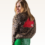 By Jill Martin x Lorna Luft Ruby Red Slipper Faux Fur Jacket