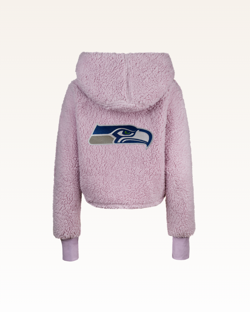 Seattle Seahawks Cropped Sherpa Lounger Jacket