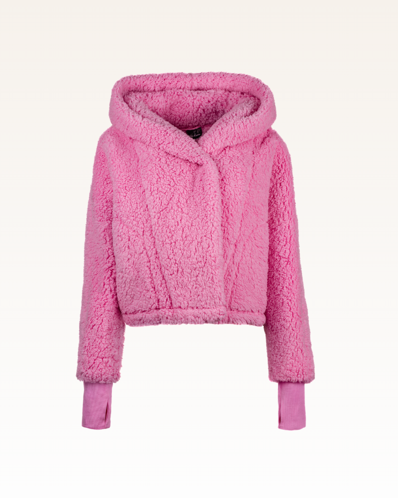 Classic Cropped Sherpa Lounger Jacket