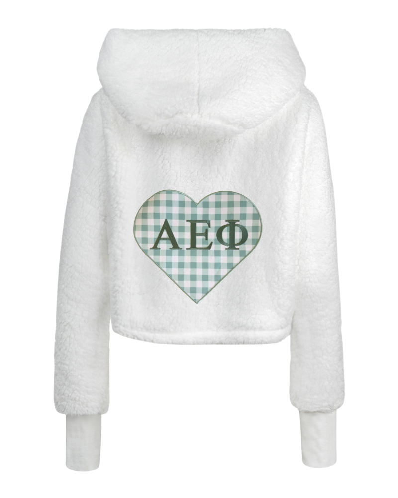 Alpha Epsilon Phi Cropped Sherpa Lounger Jacket