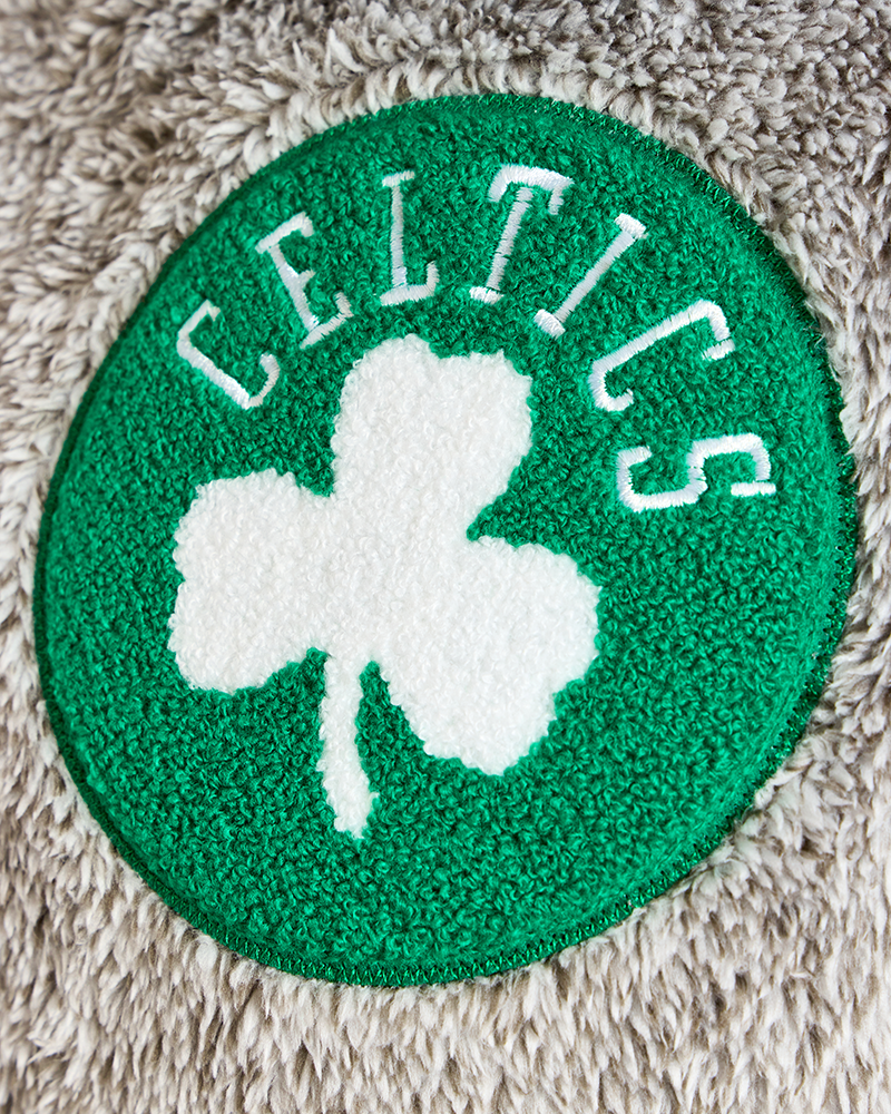 Boston Celtics Chenille Logo Unisex Sherpa Hoodie