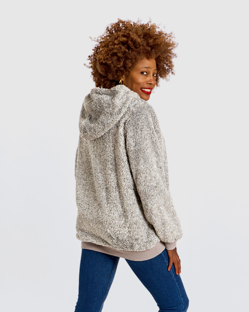 Cleveland Cavaliers Chenille Logo Unisex Sherpa Hoodie
