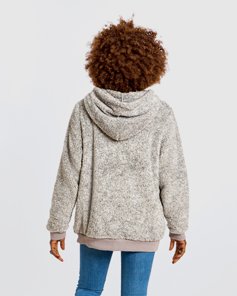 New York Knicks Chenille Logo Unisex Sherpa Hoodie