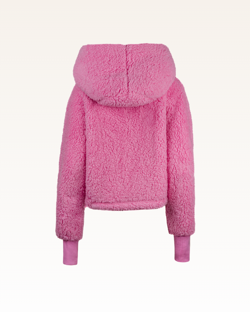 Classic Cropped Sherpa Lounger Jacket