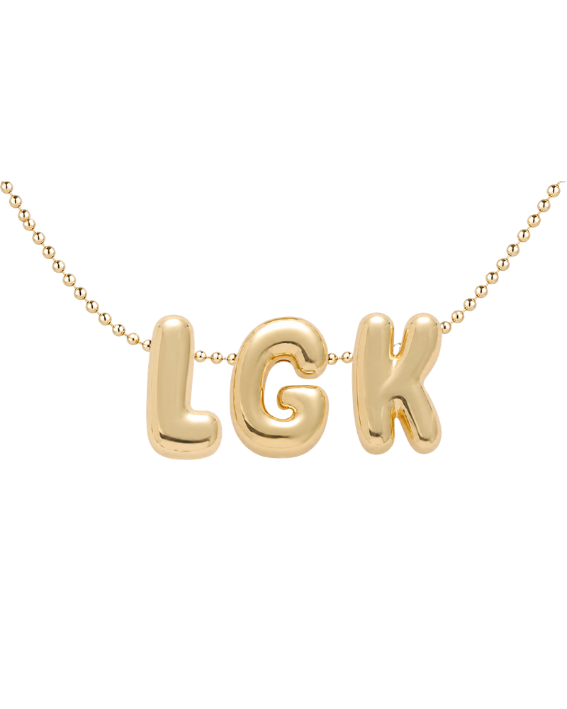 LGK BUBBLE LETTER NECKLACE