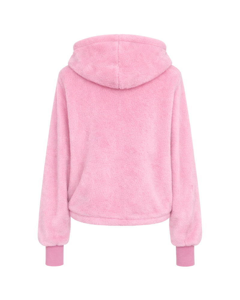 Pink hoodie on a white background