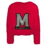 University of Maryland Bedazzled Logo Faux Fur Jacket