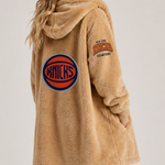 New York Knicks 2026 NBA Champions Remix Logo Lounger Lite Jacket - Caramel Teddy