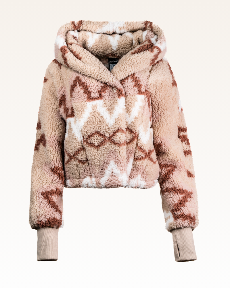Classic Cropped Sherpa Lounger Jacket