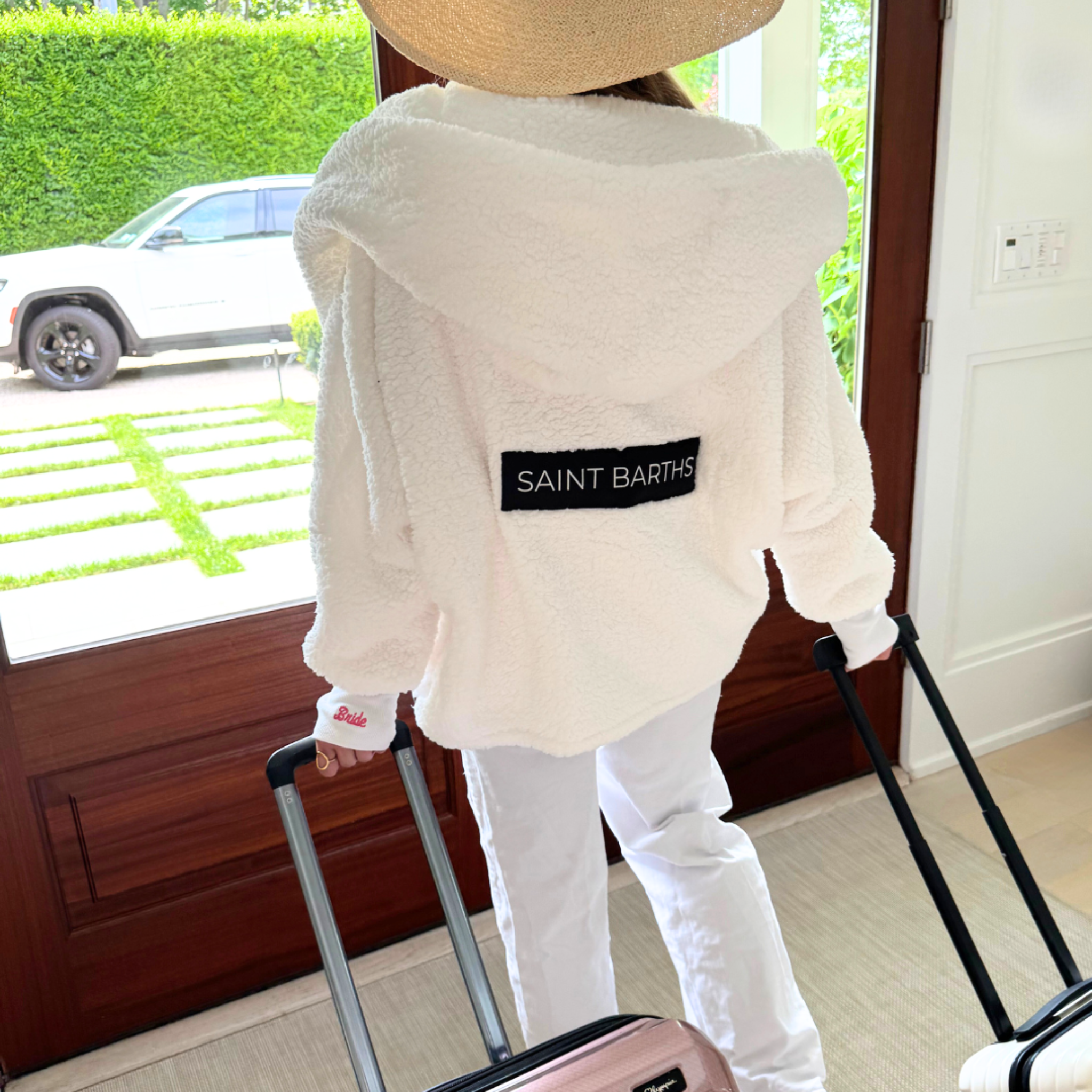 Saint Barths Cropped Sherpa Lounger Jacket
