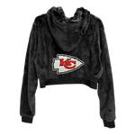 Kansas City Chiefs Logo Cropped Sherpa Hoodie