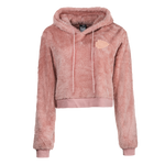 Kansas City Chiefs Pink Tonal Cropped Sherpa Hoodie