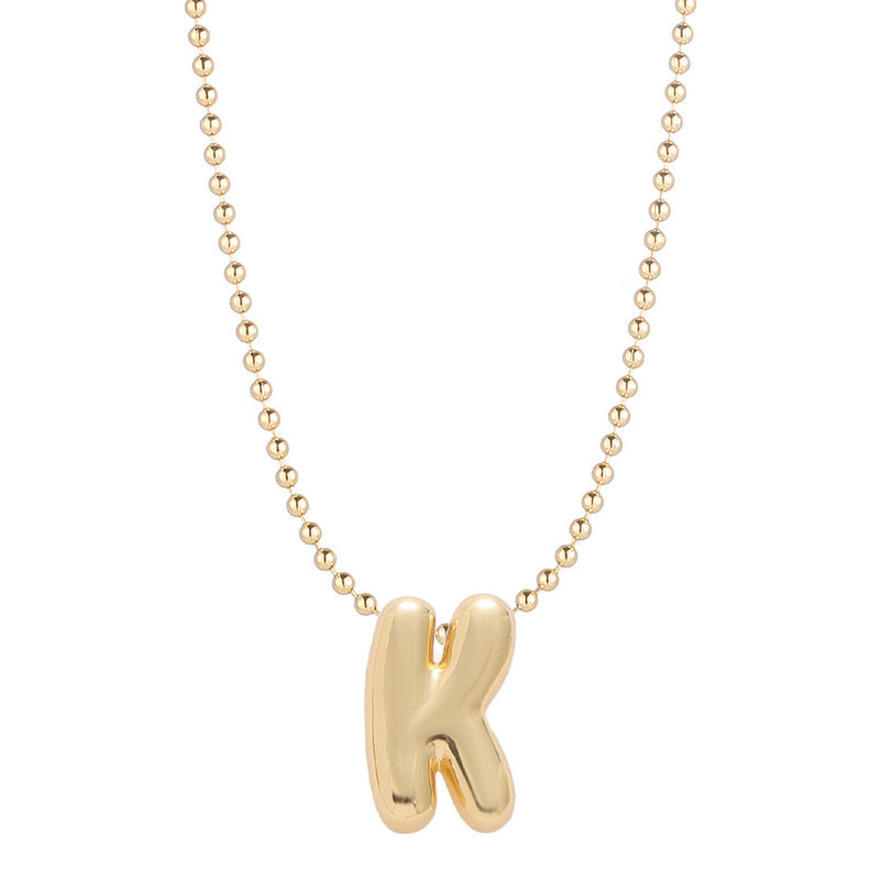 Leo & Luca by Hara Mini Balloon Initial Necklace