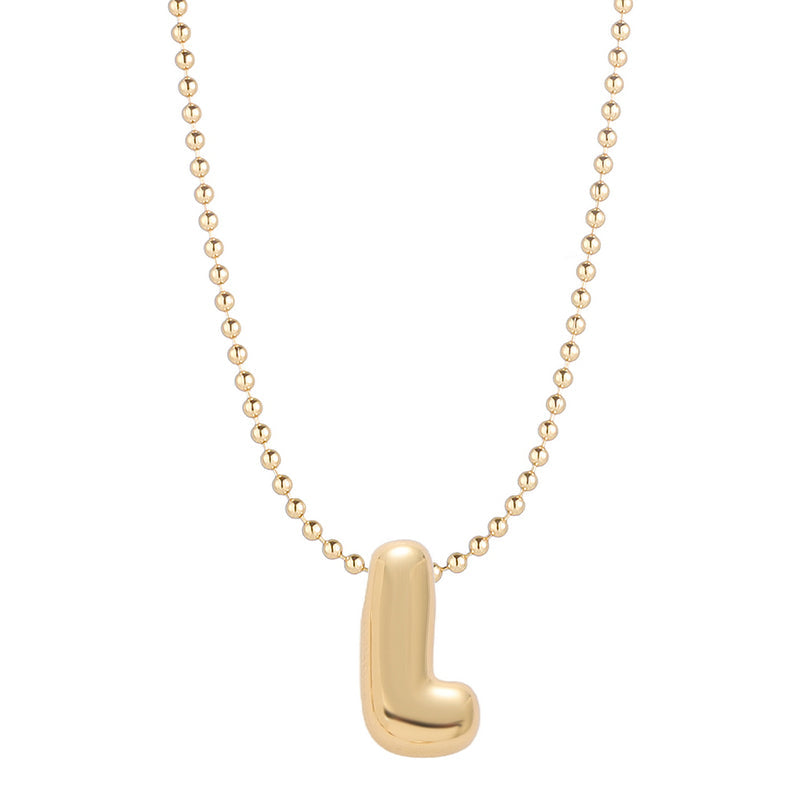 Leo & Luca by Hara Mini Balloon Initial Necklace