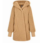 Classic Unisex Sherpa Lounger Jacket - Caramel Teddy