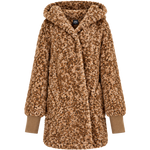 Classic Unisex Sherpa Lounger Jacket - Leopard