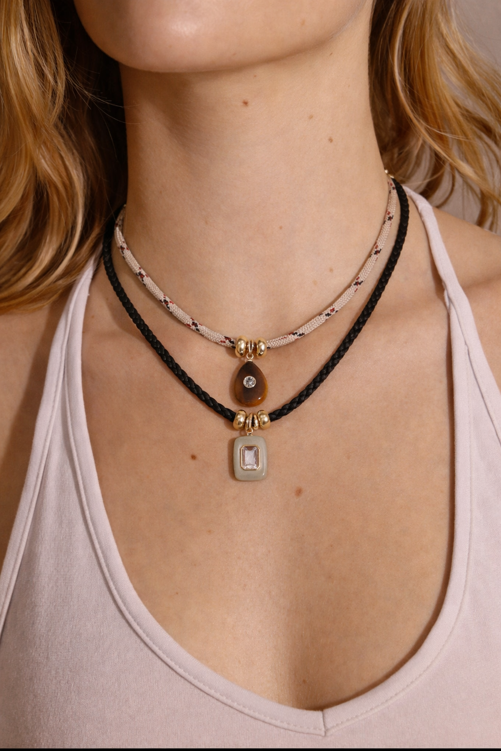 Leo & Luca by Hara Sierra Drop Paracord Necklace