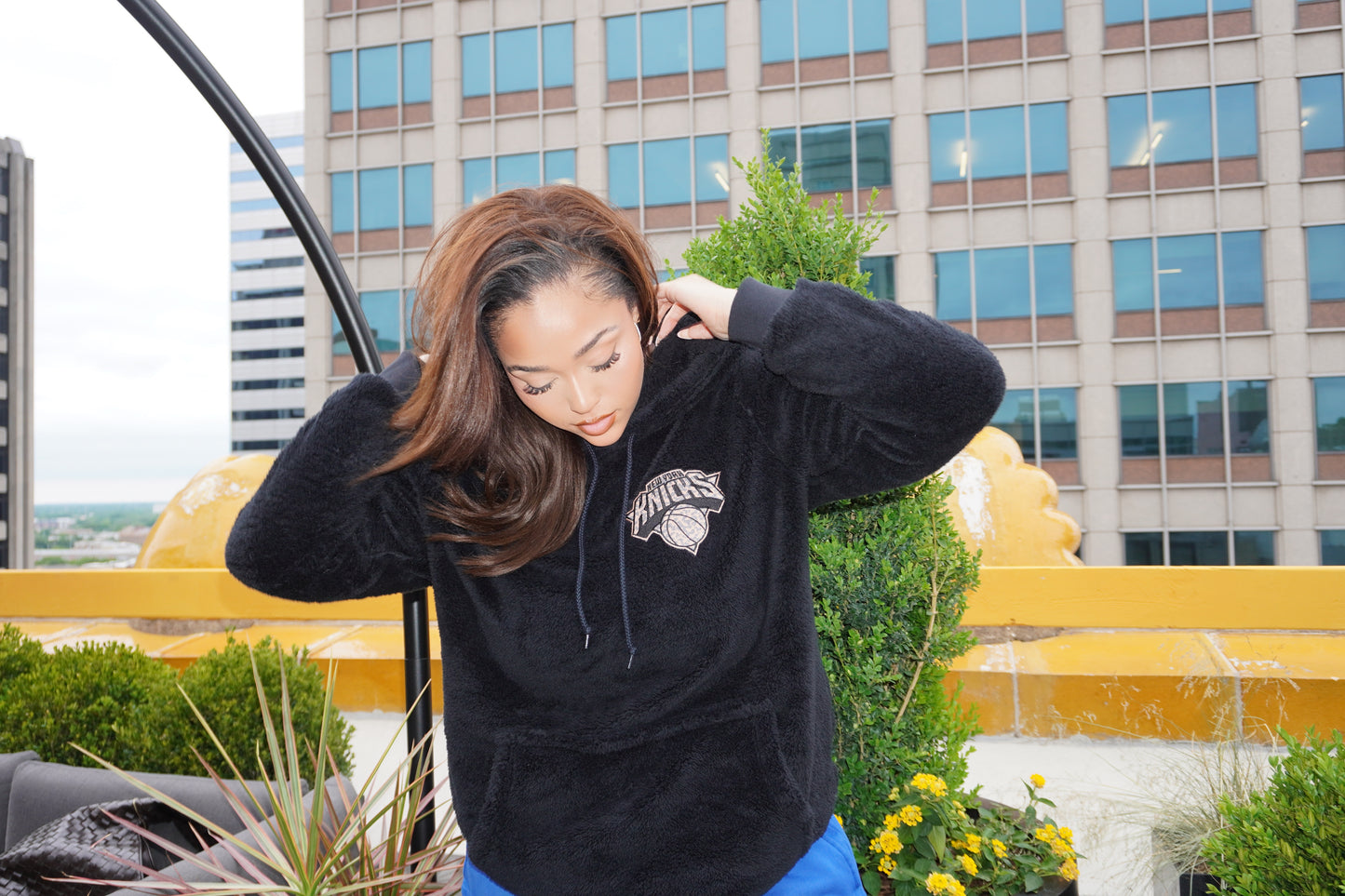 New York Knicks Leopard Logo Hoodie