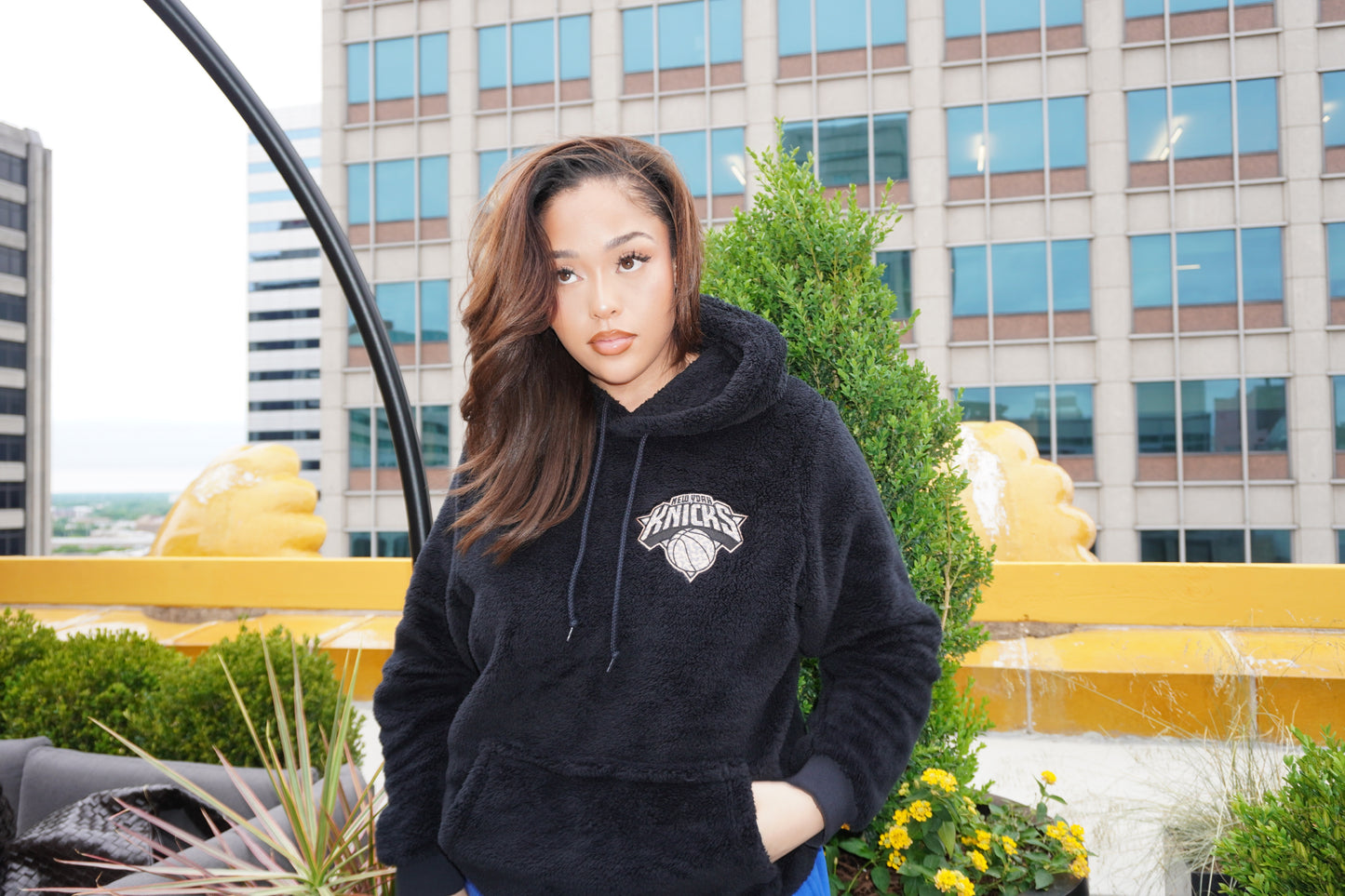 New York Knicks Leopard Logo Hoodie