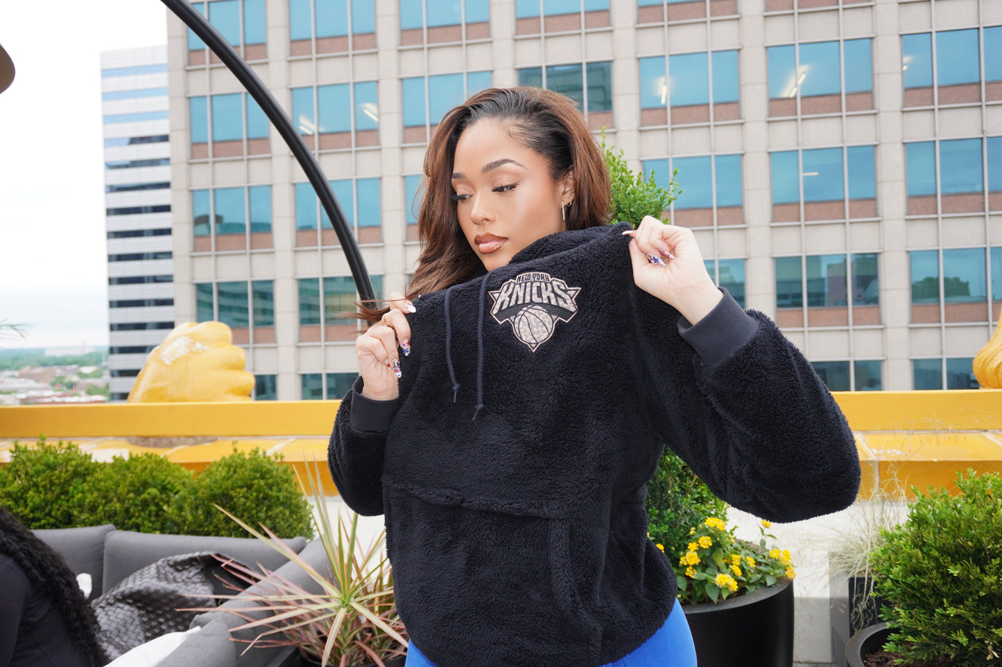 New York Knicks Leopard Logo Hoodie