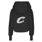 Cleveland Cavaliers Cropped Sherpa Lounger Jacket Black