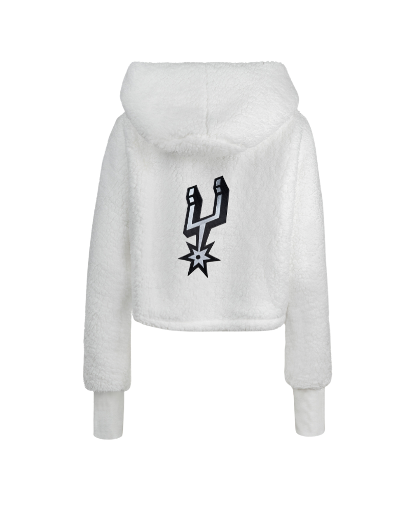San Antonio Spurs Cropped Sherpa Lounger Jacket