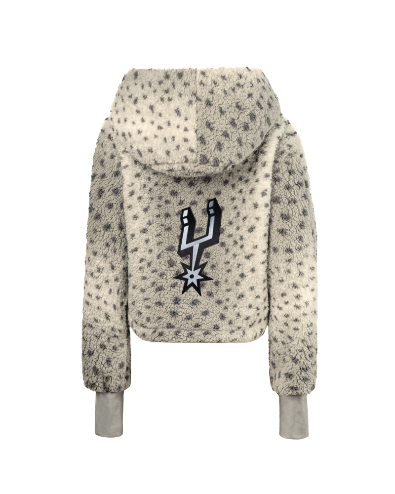 San Antonio Spurs Cropped Sherpa Lounger Jacket