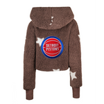 Detroit Pistons Cropped Sherpa Lounger Jacket