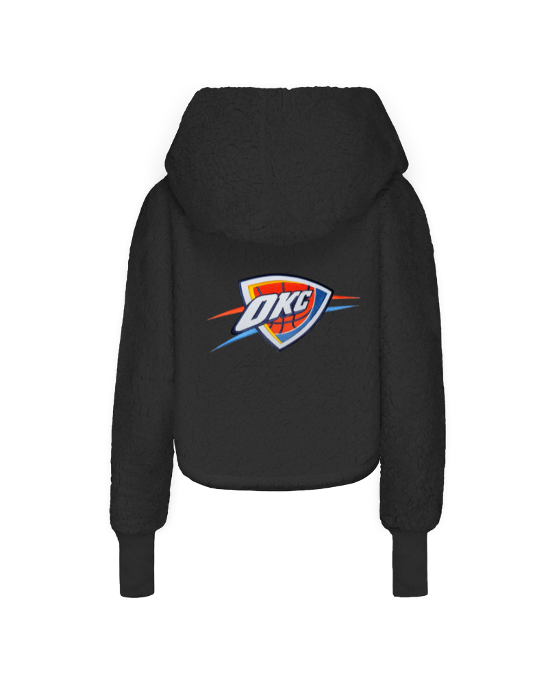 Oklahoma City Thunder Cropped Sherpa Lounger Jacket