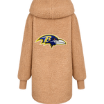 Baltimore Ravens Sherpa Lounger Jacket - Caramel Teddy