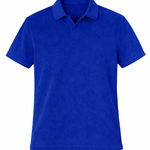Men's Terry Polo - Royal Blue
