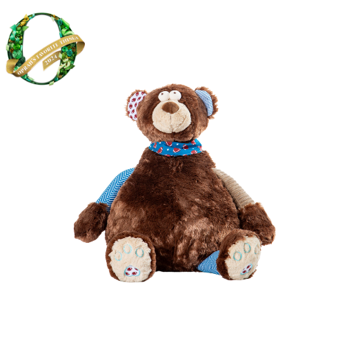 Oversized stuffed bear with football bandana. Oprah's favorite things 2024.