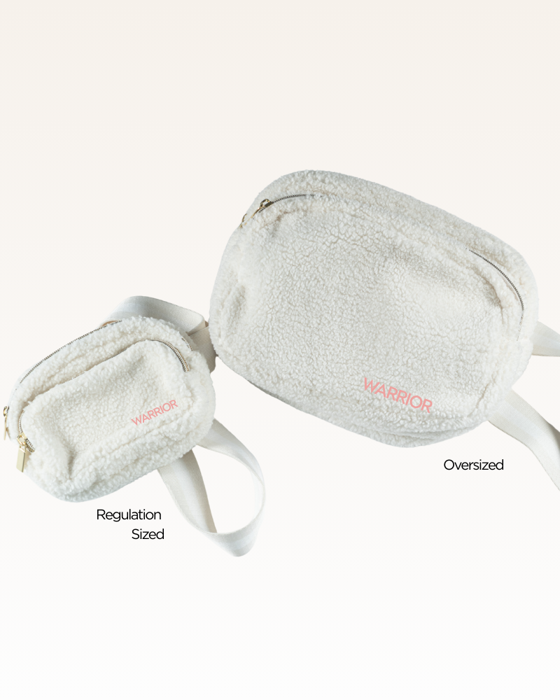 two different sized warrior fanny packs