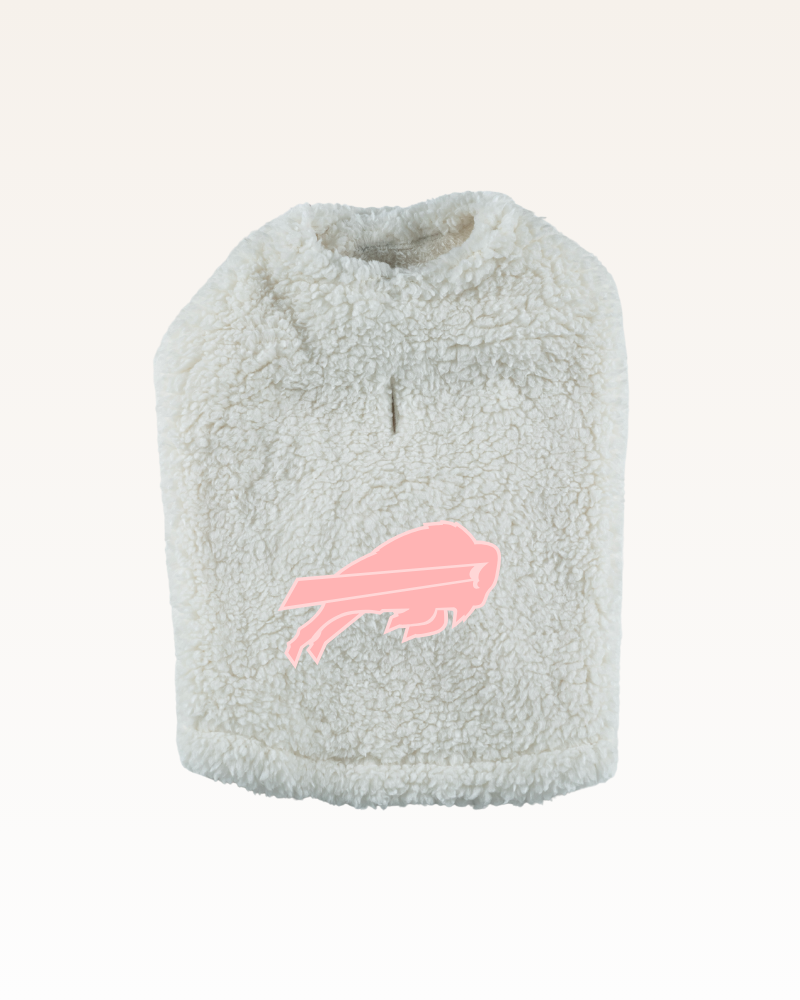 Buffalo Bills Pink Logo Sherpa Pet Jacket