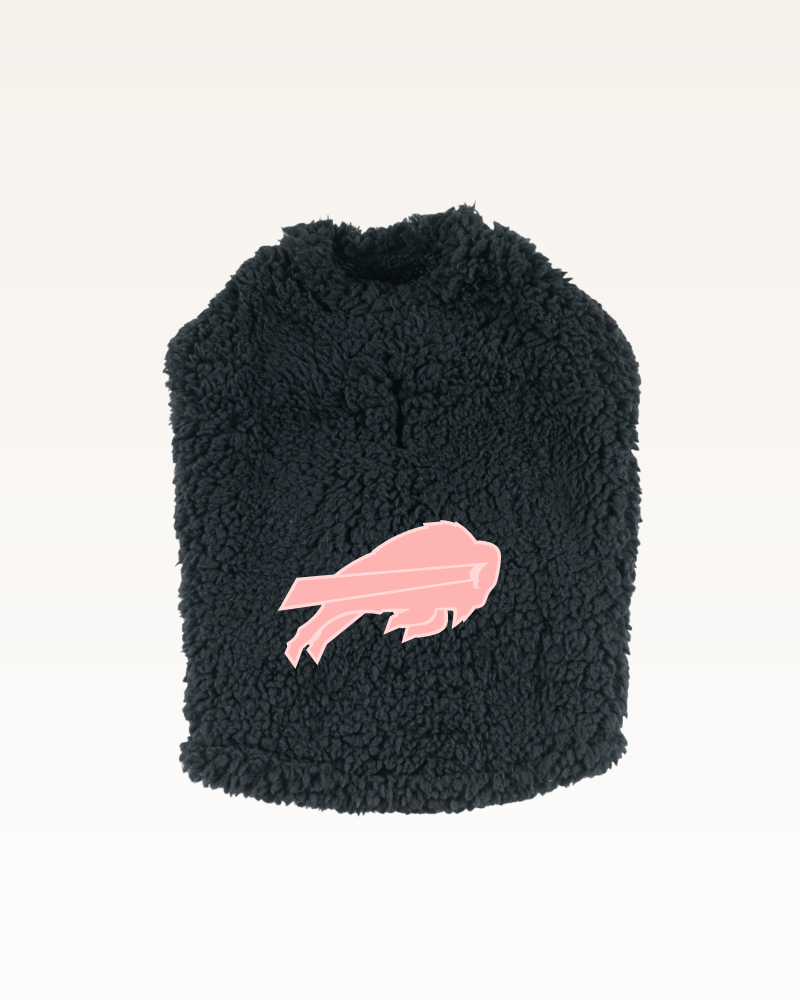 Buffalo Bills Pink Logo Sherpa Pet Jacket