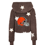 Cleveland Browns Cropped Sherpa Lounger Jacket