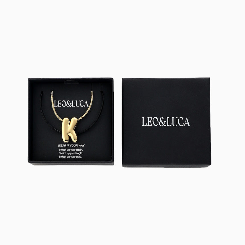 Leo & Luca by Hara Large Balloon Initial Necklace