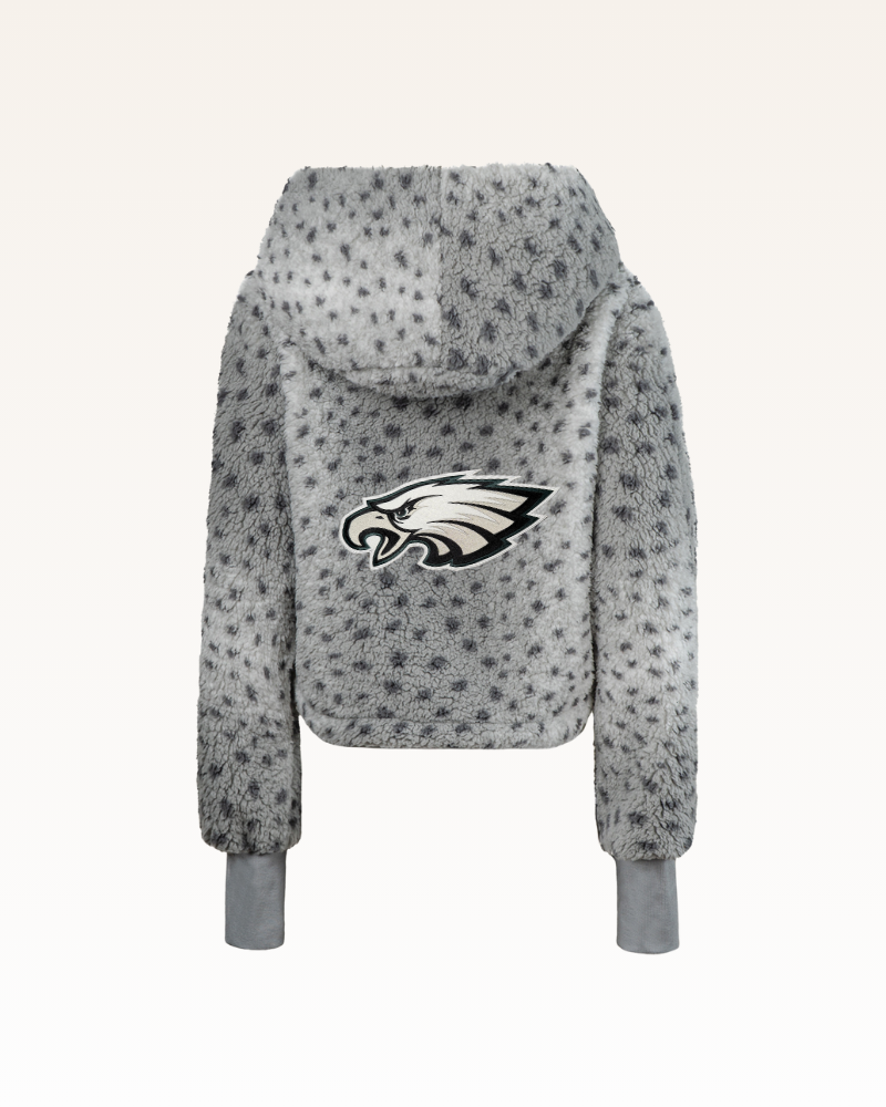 Philadelphia Eagles Cropped Sherpa Lounger Jacket
