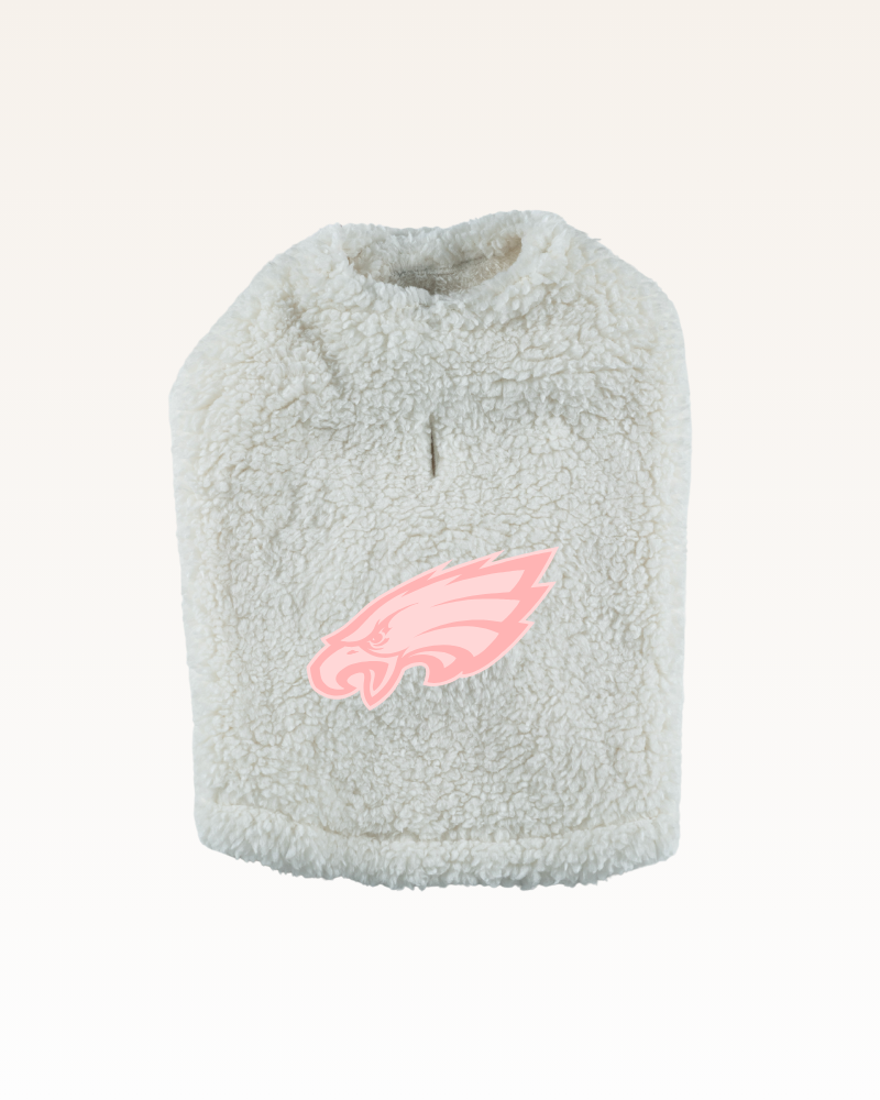 Philadelphia Eagles Pink Logo Sherpa Pet Jacket