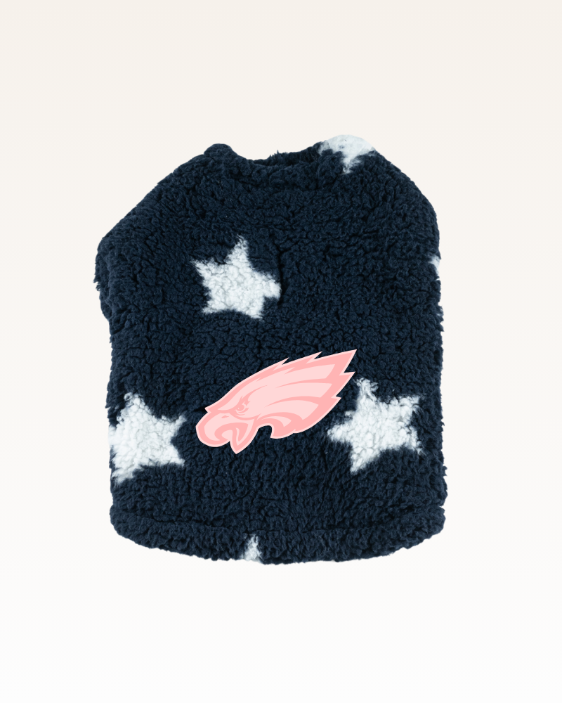 Philadelphia Eagles Pink Logo Sherpa Pet Jacket